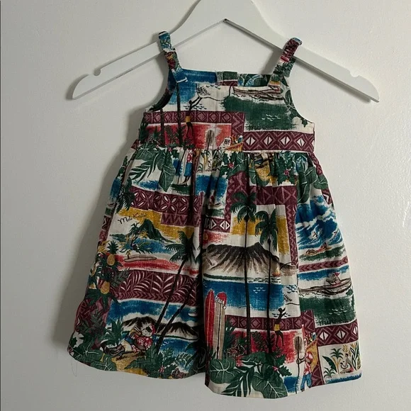 Reyn Spooner HAWAIIAN CHRISTMAS GIRLS SUNDRESS 2T - Picture 1 of 4